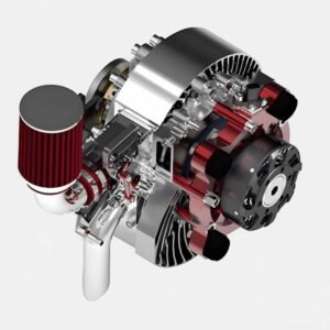 3ipower 301F single-cylinder air-cooled rotary engine with a displacement of 294cc and a power output of 37.5kW is suitable for fixed-wing aircraft (gasoline engine)